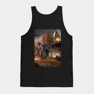 SPOOKY SURREAL HALLOWEEN AT NOTRE DAM Tank Top